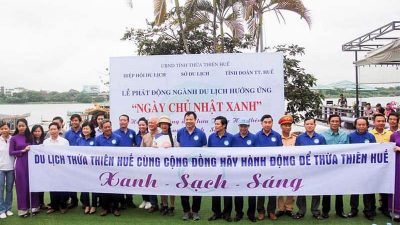 Tỉnh Thừa Thiên Huế hưởng ứng phong trào chống rác thải nhựa của Bộ Tài nguyên và Môi trường. (Nguồn ảnh: Báo mới)