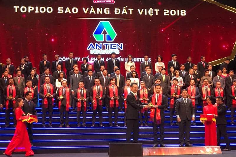 Công ty An Tiến Industries (HII) lọt top 100 thương hiệu tiêu biểu Việt Nam