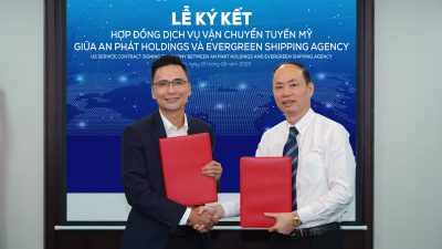 An Phát Holdings kí kết hợp tác với Evergreen – Đơn vị Vận Tải Logistics hàng đầu thế giới